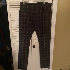 Black Stripped Pants
